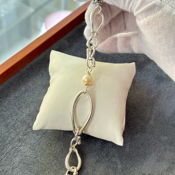 Michael Dawkins Starry Night & Pearl Toggle Bracelet 6-6.5" - Picture 7 of 10